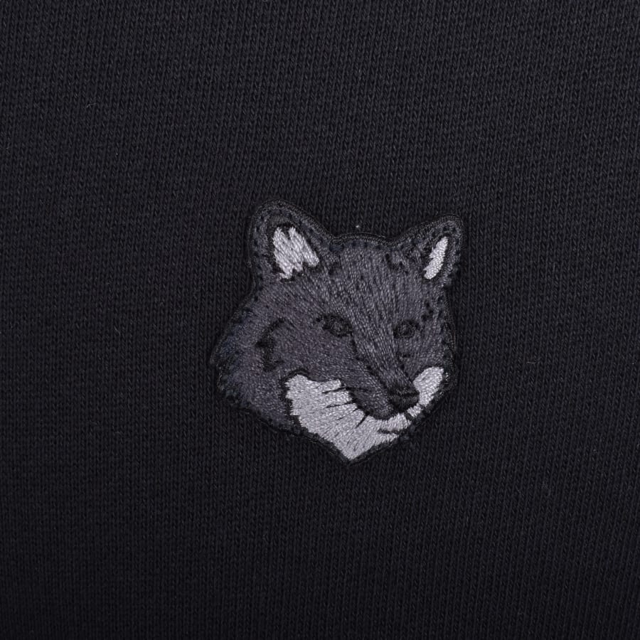 Image number 3 for Maison Kitsune Fox Head Hoodie Black
