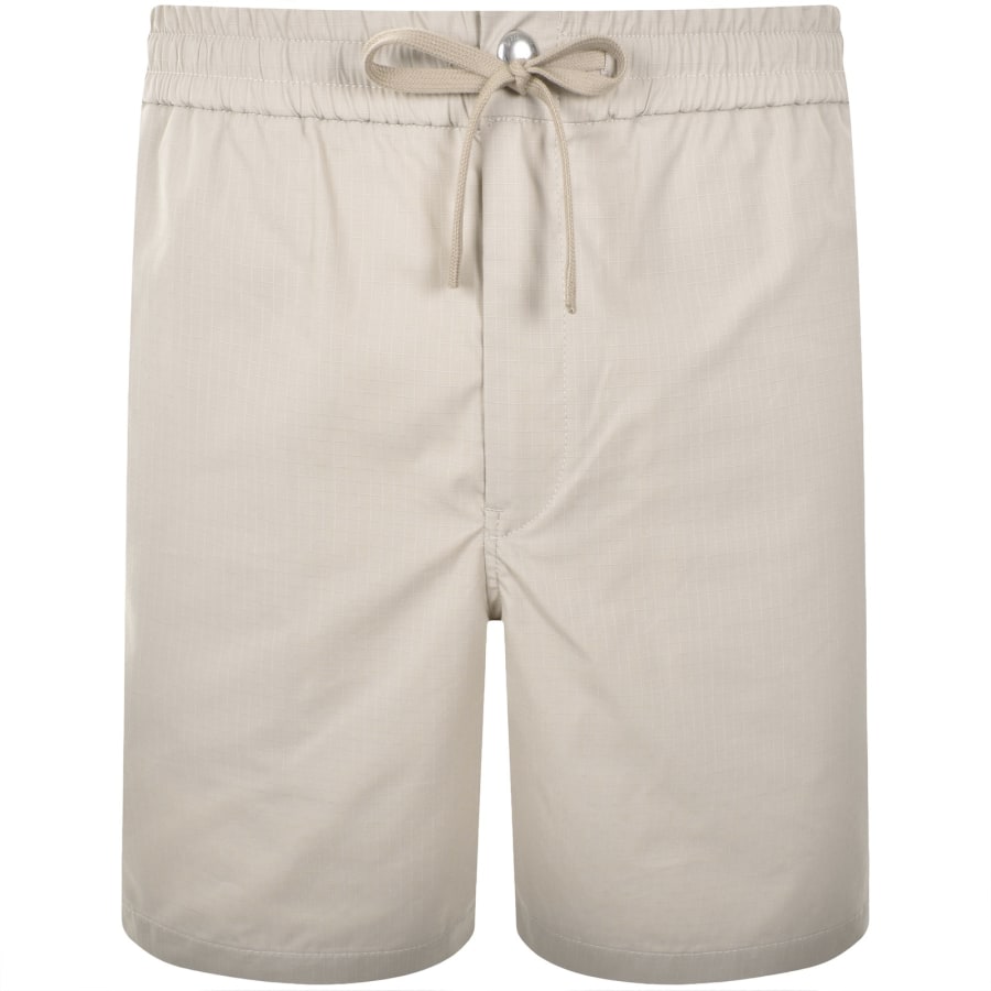 Image number 2 for Maison Kitsune Logo Shorts Beige