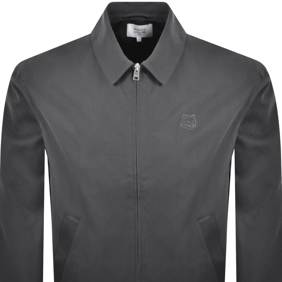 Image number 2 for Maison Kitsune Zipped Jacket Blue