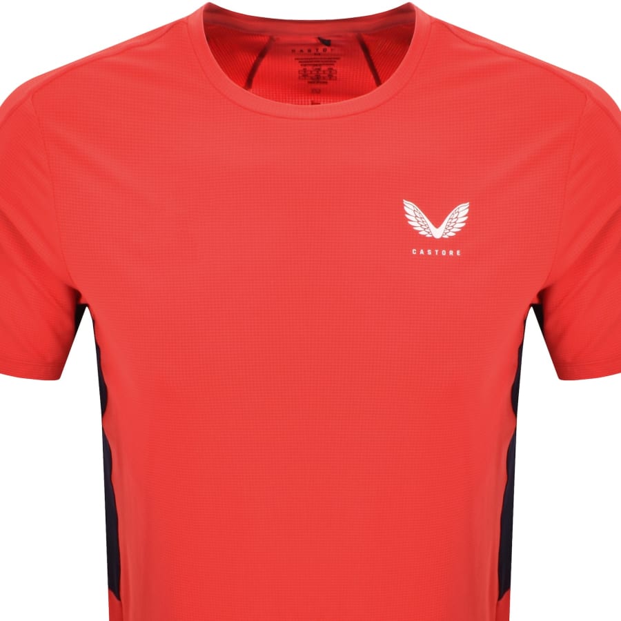 Image number 2 for Castore Apex Training T Shirt Red