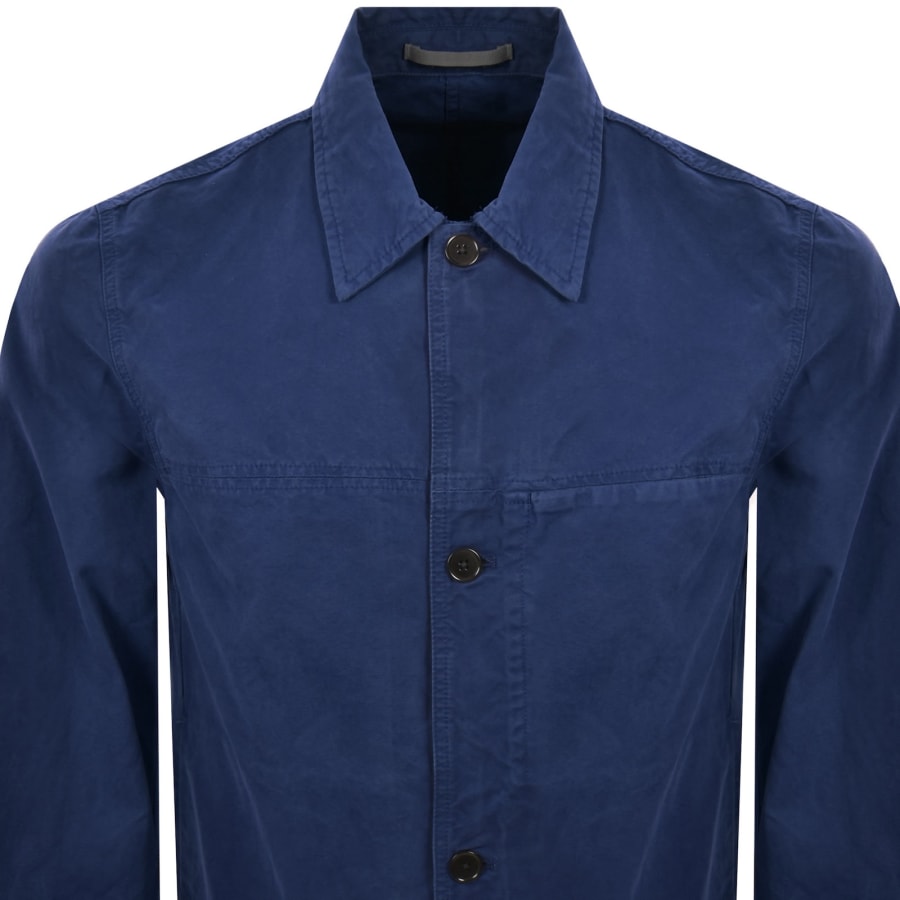 Image number 2 for Norse Projects Marcus Canvas Overshirt Blue