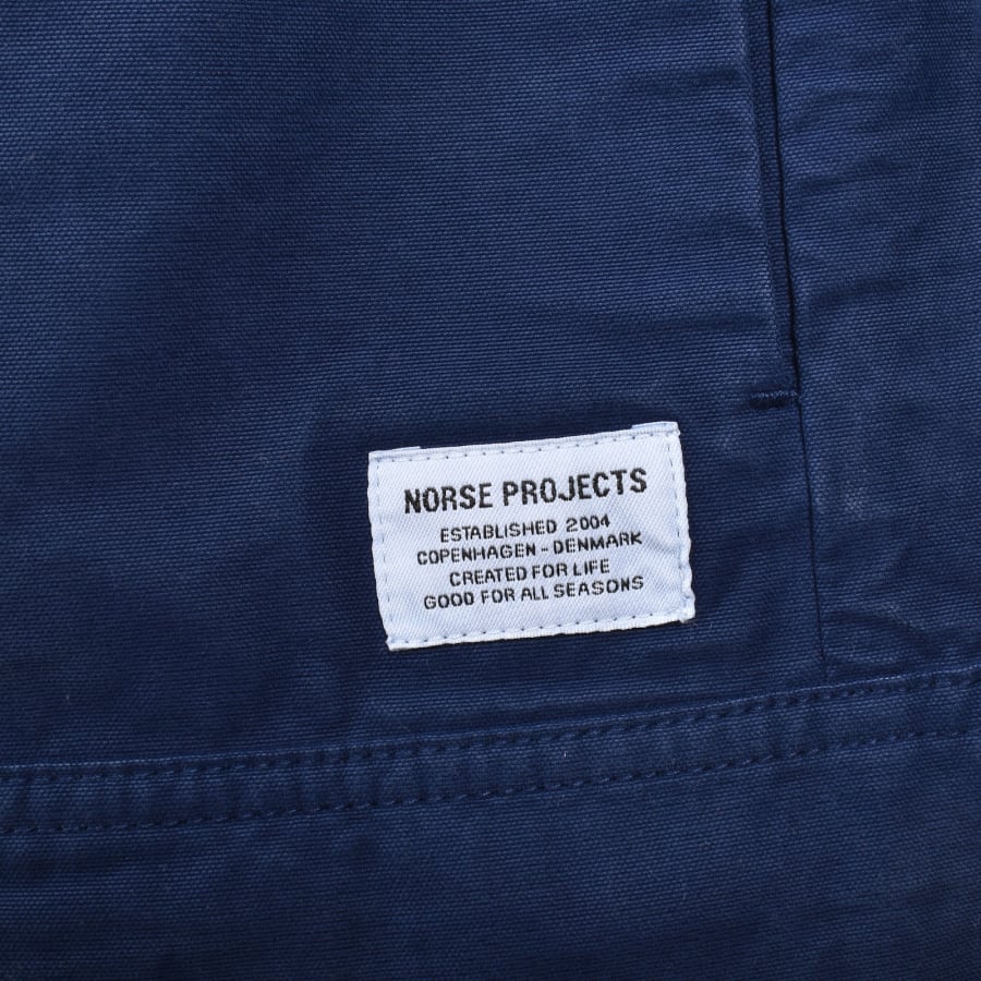 Image number 3 for Norse Projects Marcus Canvas Overshirt Blue