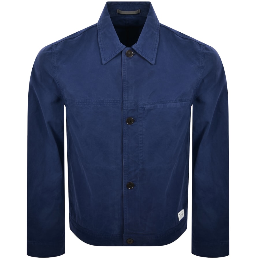 Image number 1 for Norse Projects Marcus Canvas Overshirt Blue