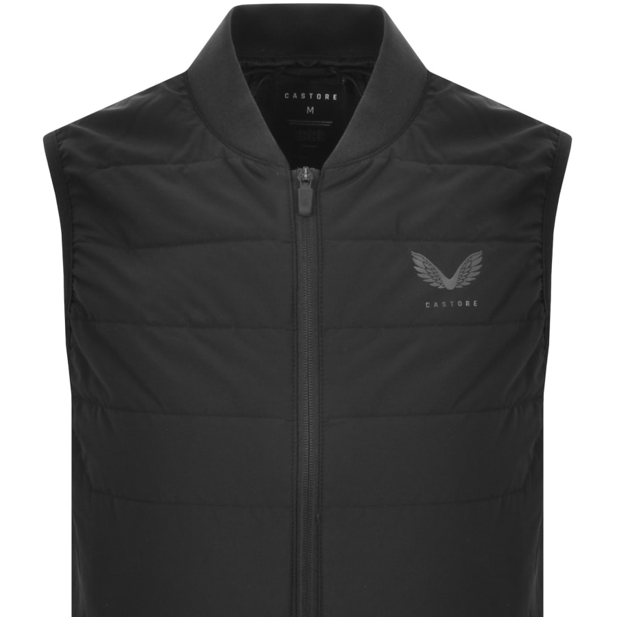 Image number 2 for Castore Hybrid Quilted Gilet Black