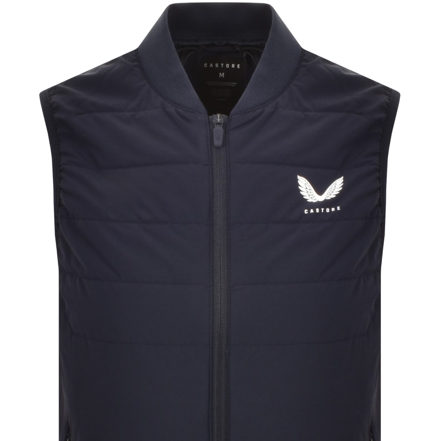 Image number 2 for Castore Hybrid Quilted Gilet Navy