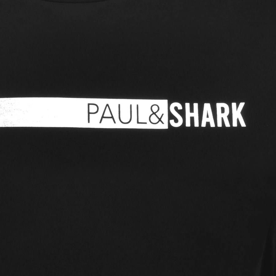 Image number 3 for Paul And Shark Printed Logo T Shirt Black