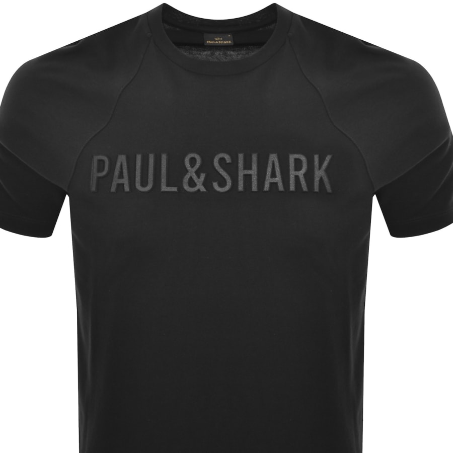 Image number 2 for Paul And Shark Logo T Shirt Black