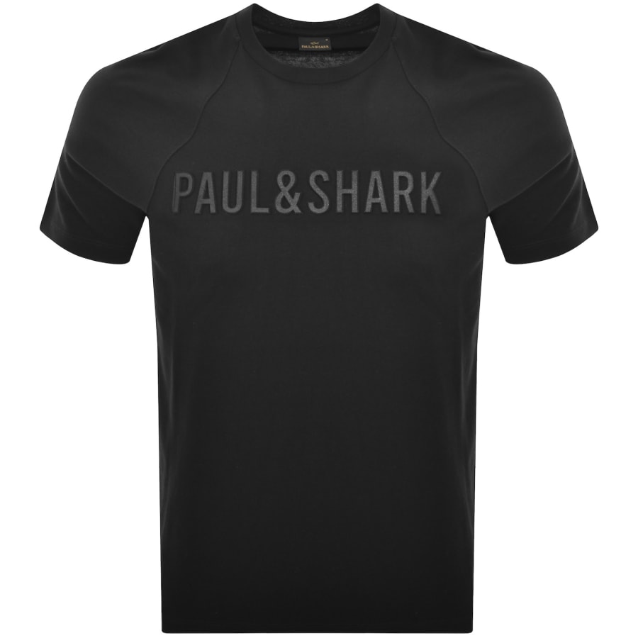 Image number 1 for Paul And Shark Logo T Shirt Black
