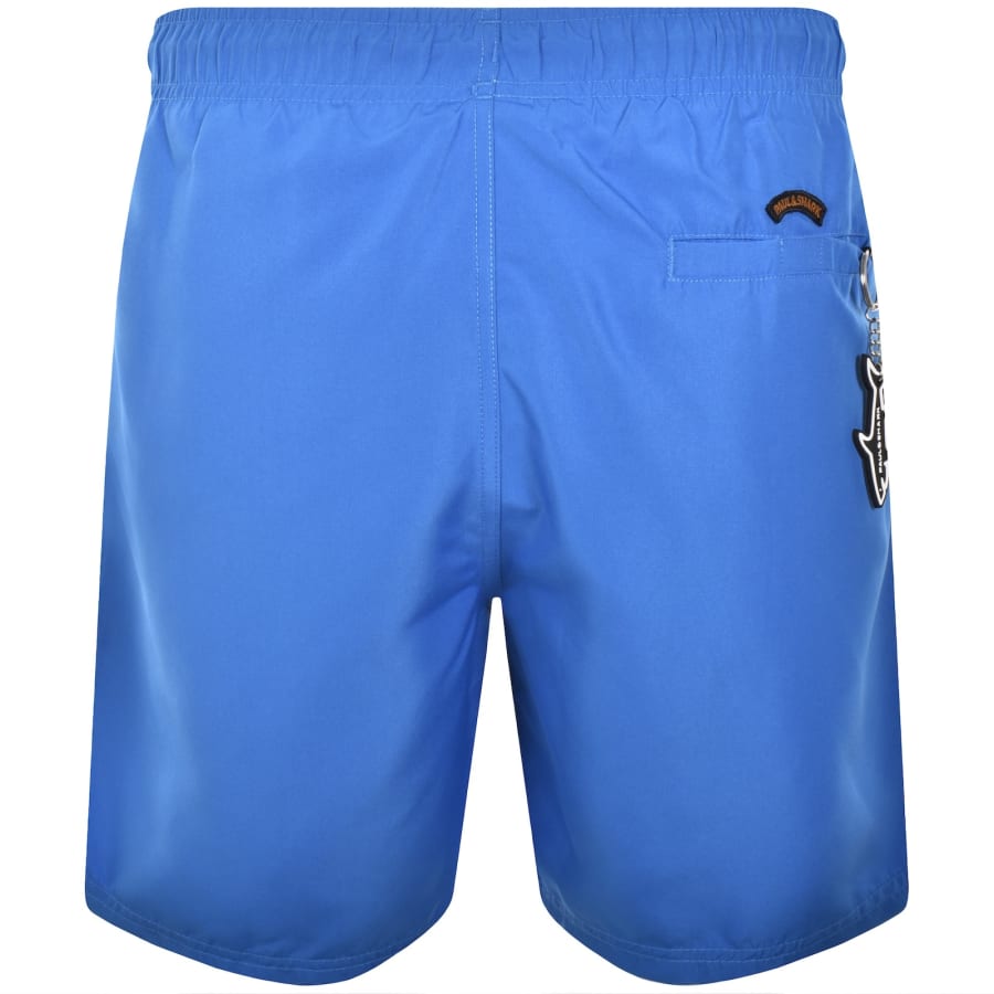 Image number 2 for Paul And Shark Save The Sea Swim Shorts Blue