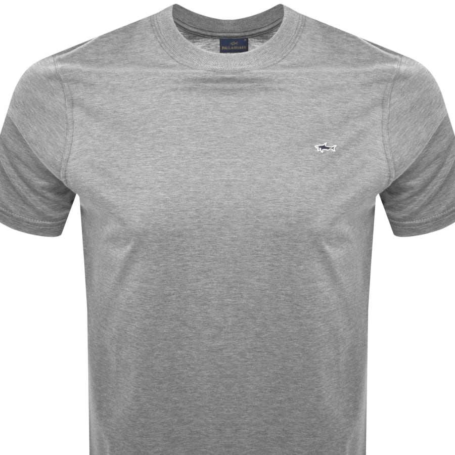 Image number 2 for Paul And Shark Logo T Shirt Grey