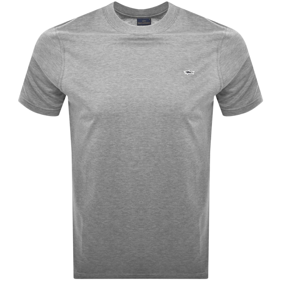 Image number 1 for Paul And Shark Logo T Shirt Grey