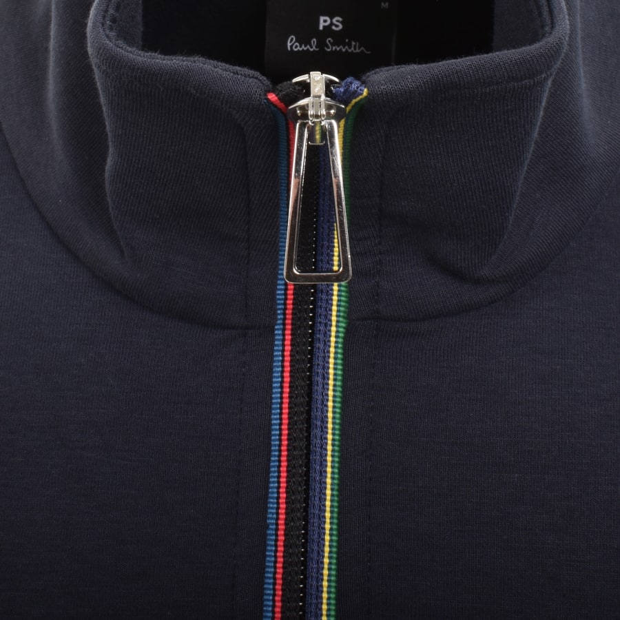 Image number 3 for Paul Smith Half Zip Sweatshirt Navy