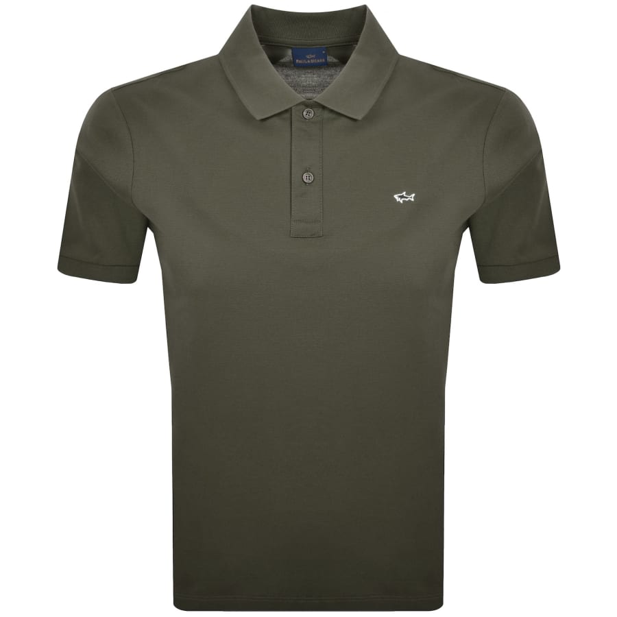 Image number 1 for Paul And Shark Logo Polo T Shirt Green