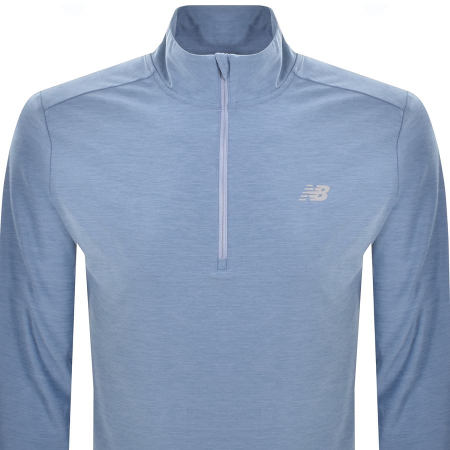 Image number 2 for New Balance Quarter Zip Track Top Blue