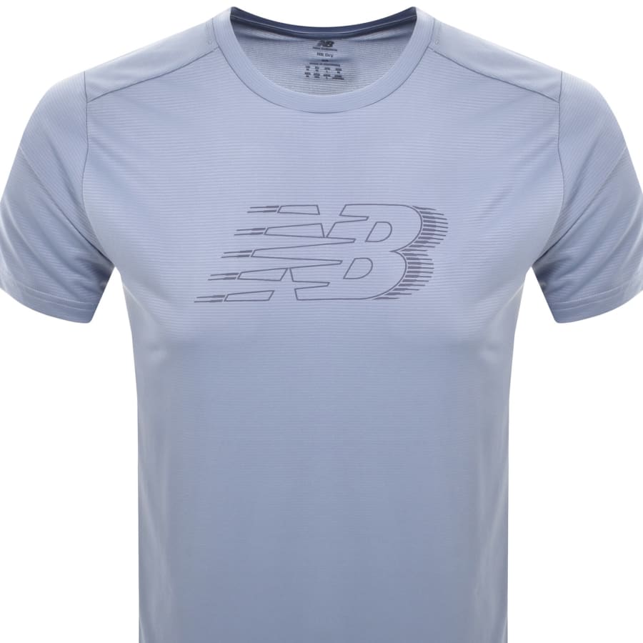 Image number 2 for New Balance Logo T Shirt Blue
