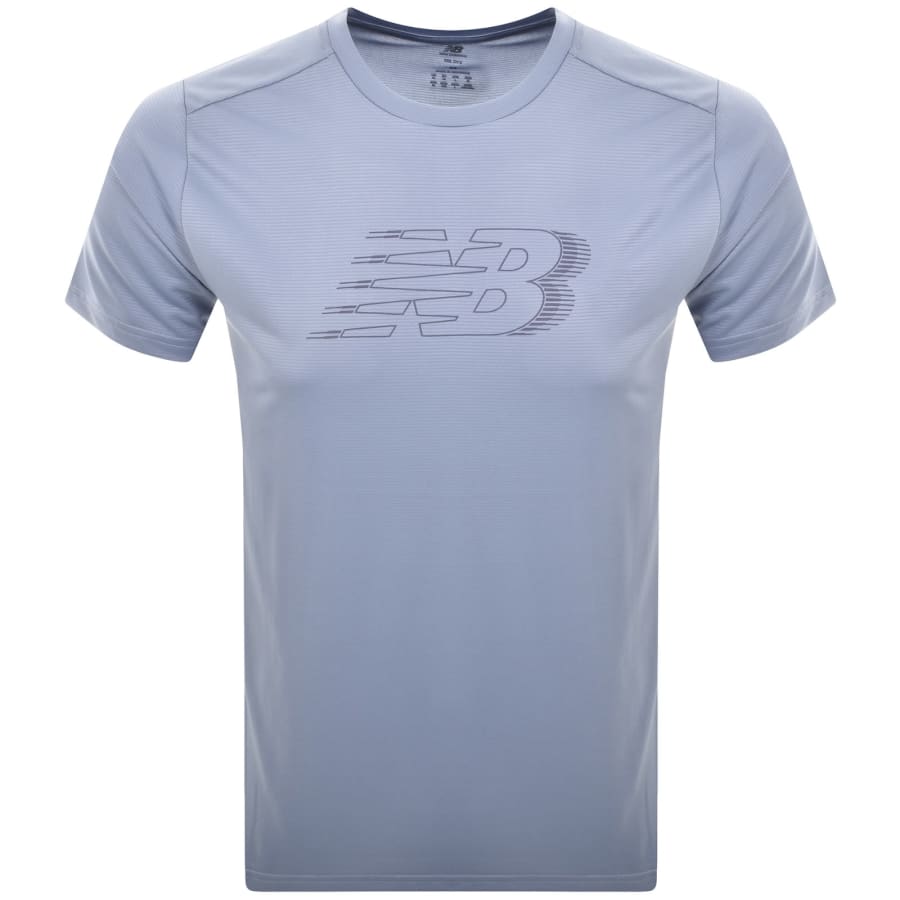 Image number 1 for New Balance Logo T Shirt Blue