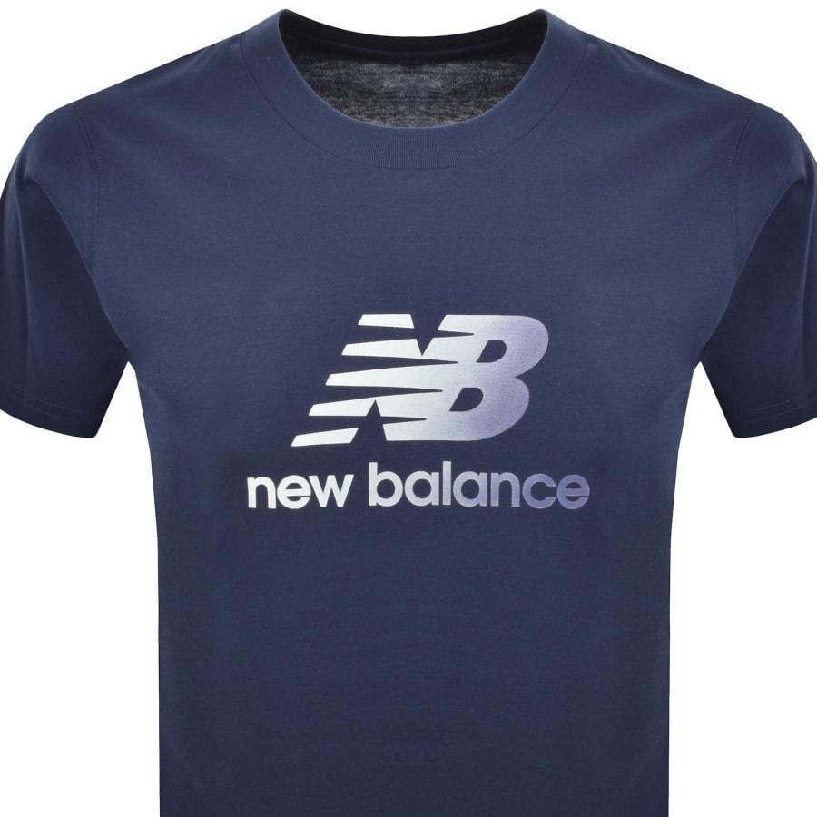 Image number 2 for New Balance Logo T Shirt Navy