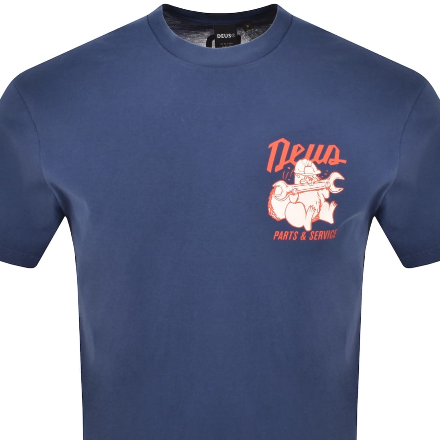 Image number 3 for Deus Ex Machina Overbite T Shirt Blue