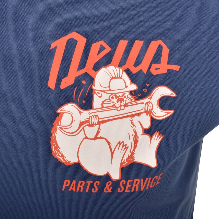 Image number 4 for Deus Ex Machina Overbite T Shirt Blue