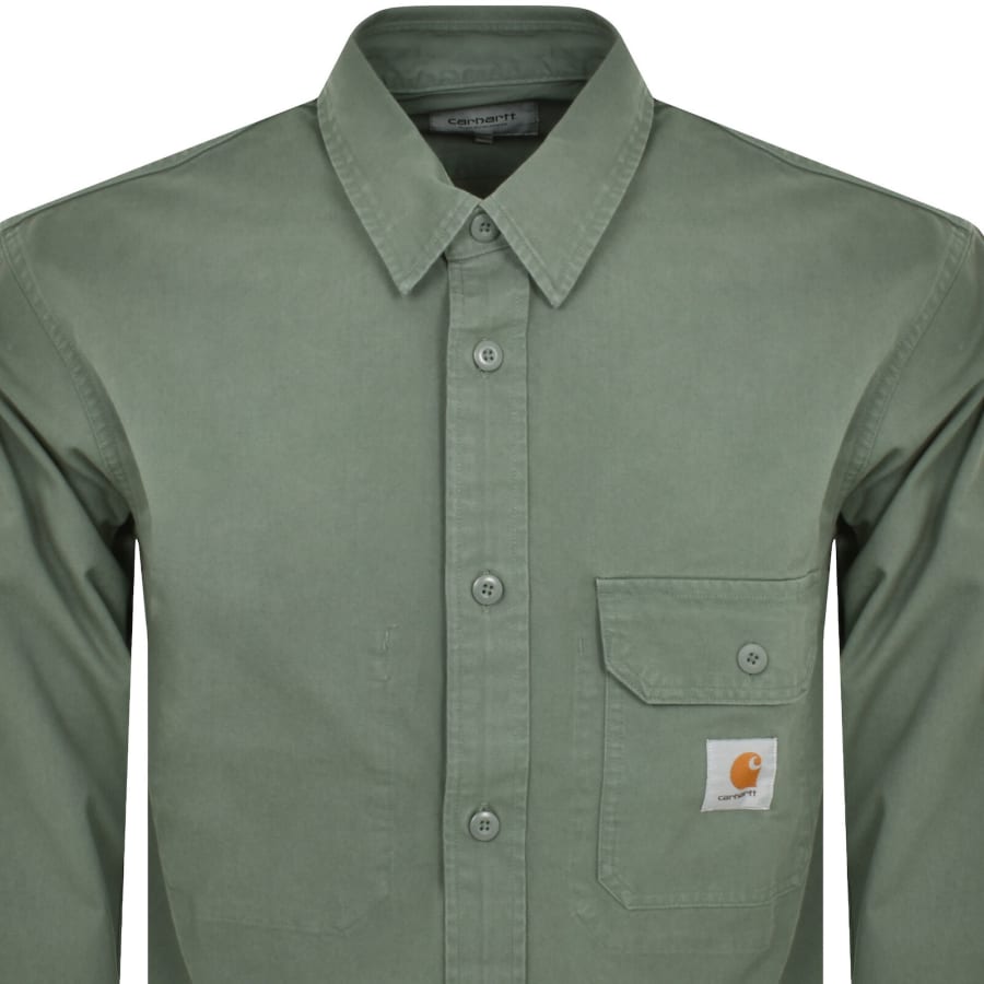 Image number 2 for Carhartt WIP Reno Overshirt Green