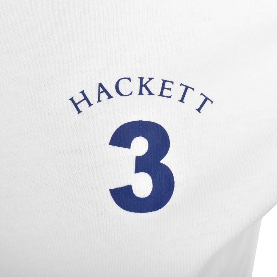 Image number 3 for Hackett Heritage Number T Shirt White