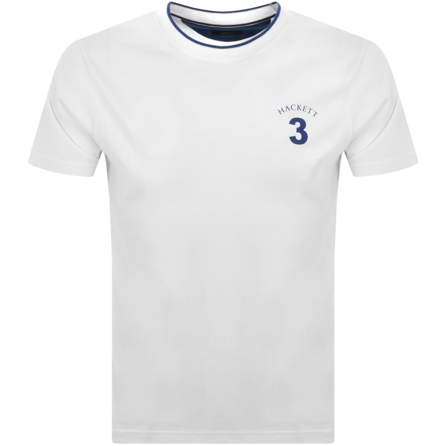 Image number 1 for Hackett Heritage Number T Shirt White