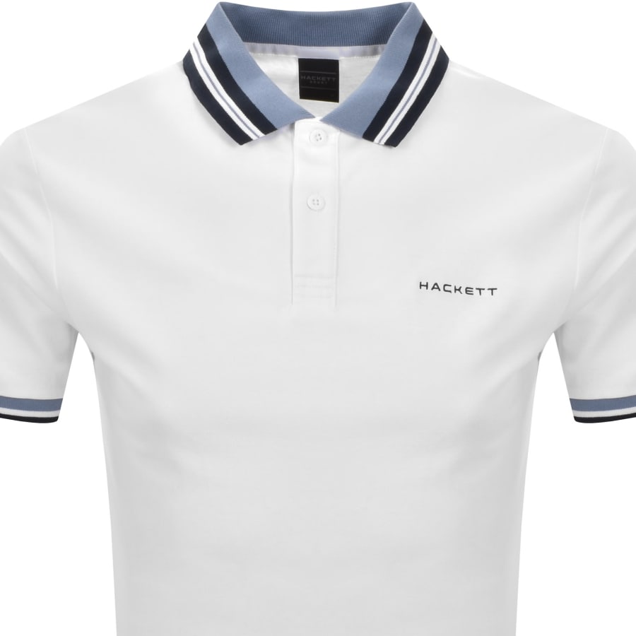 Image number 2 for Hackett Sport Resort Collar Polo White