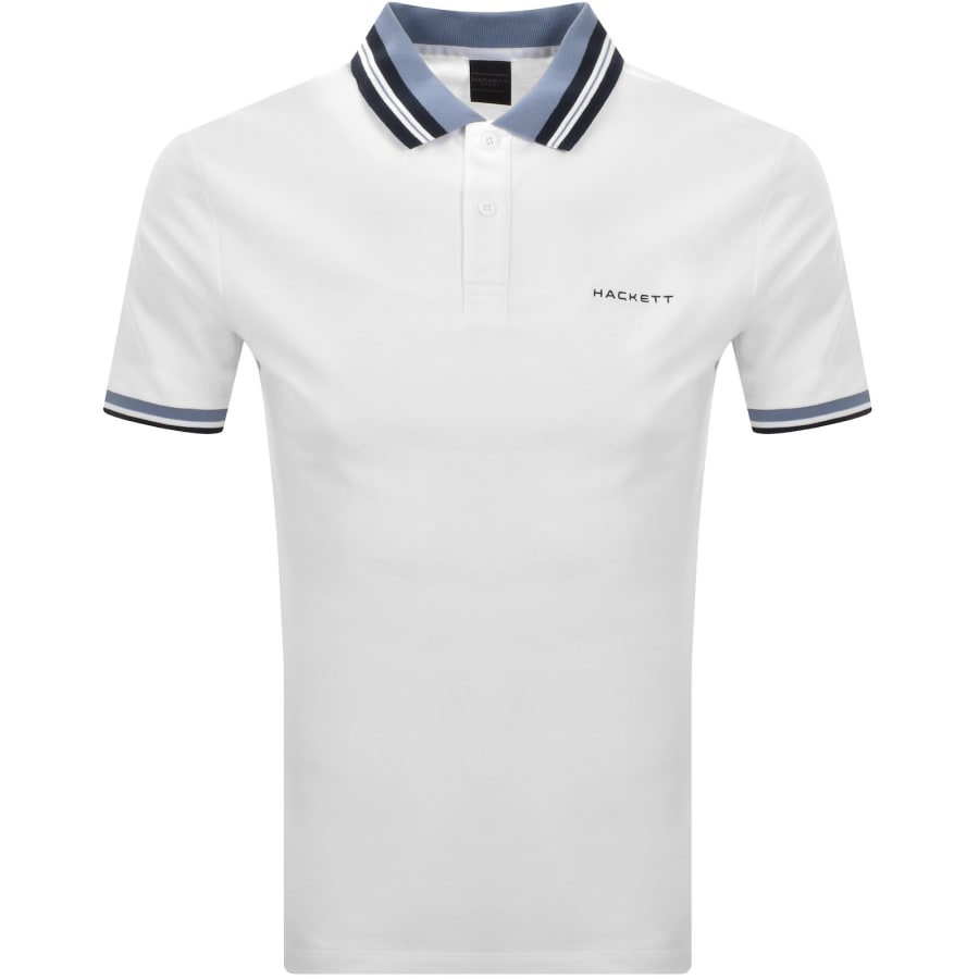 Image number 1 for Hackett Sport Resort Collar Polo White