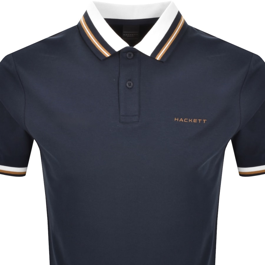 Image number 2 for Hackett Sport Resort Collar Polo Navy