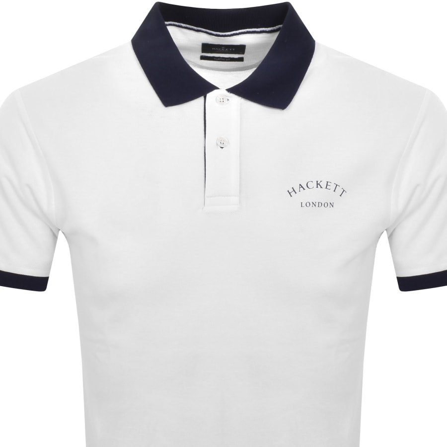 Image number 2 for Hackett Essential Polo T Shirt Optic White