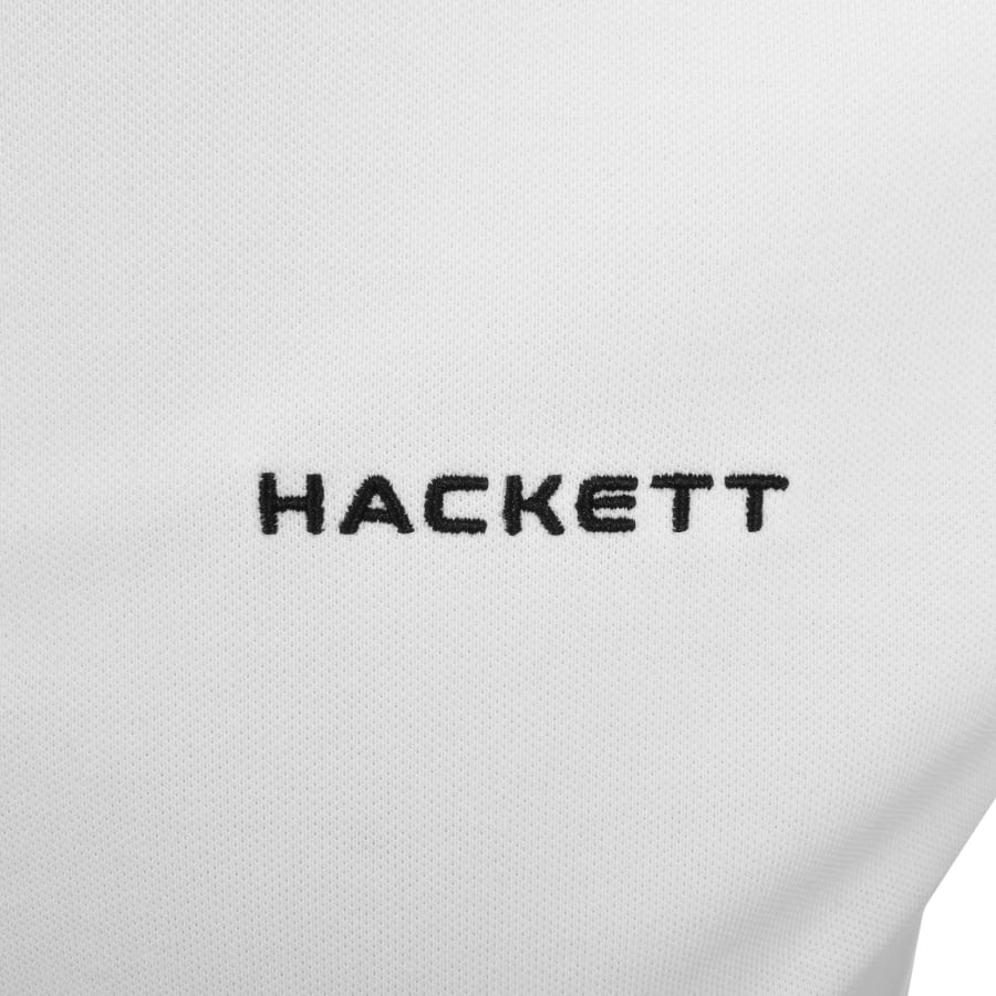 Image number 3 for Hackett Sport Tipped Polo T Shirt White