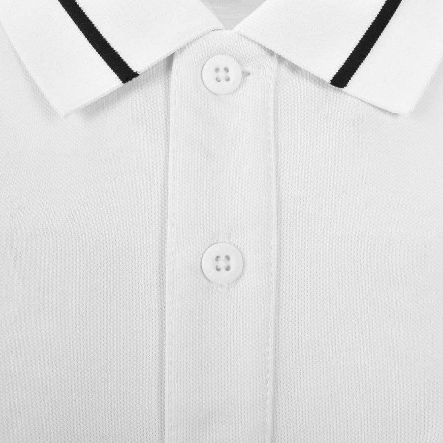 Image number 4 for Hackett Sport Tipped Polo T Shirt White