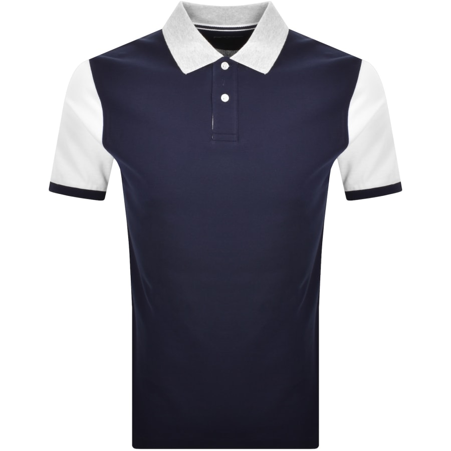 Image number 2 for Hackett Essential Multi Polo T Shirt Ink Blue