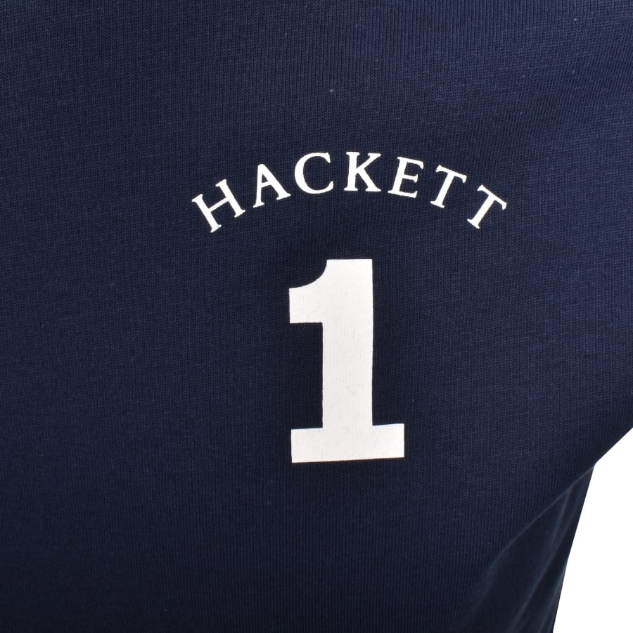 Image number 3 for Hackett Heritage Number T Shirt Ink Blue