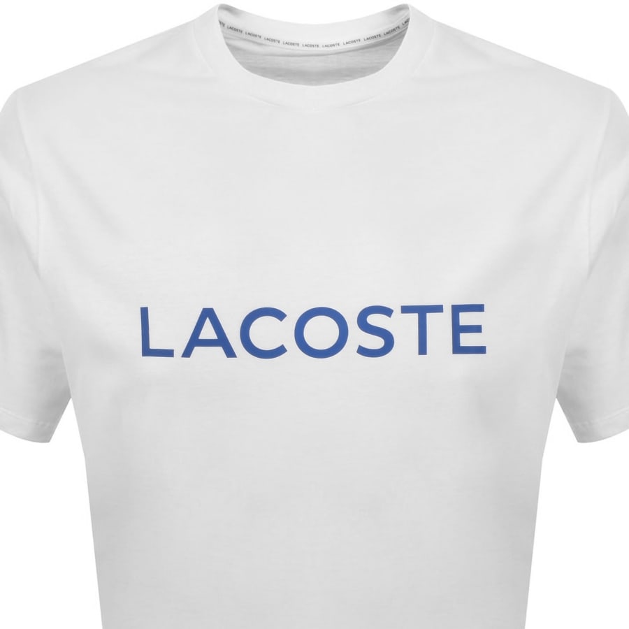 Image number 2 for Lacoste Loungewear Logo T Shirt White