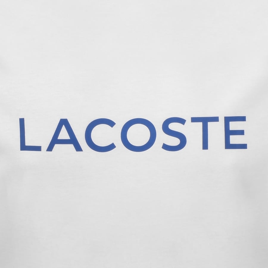 Image number 3 for Lacoste Loungewear Logo T Shirt White