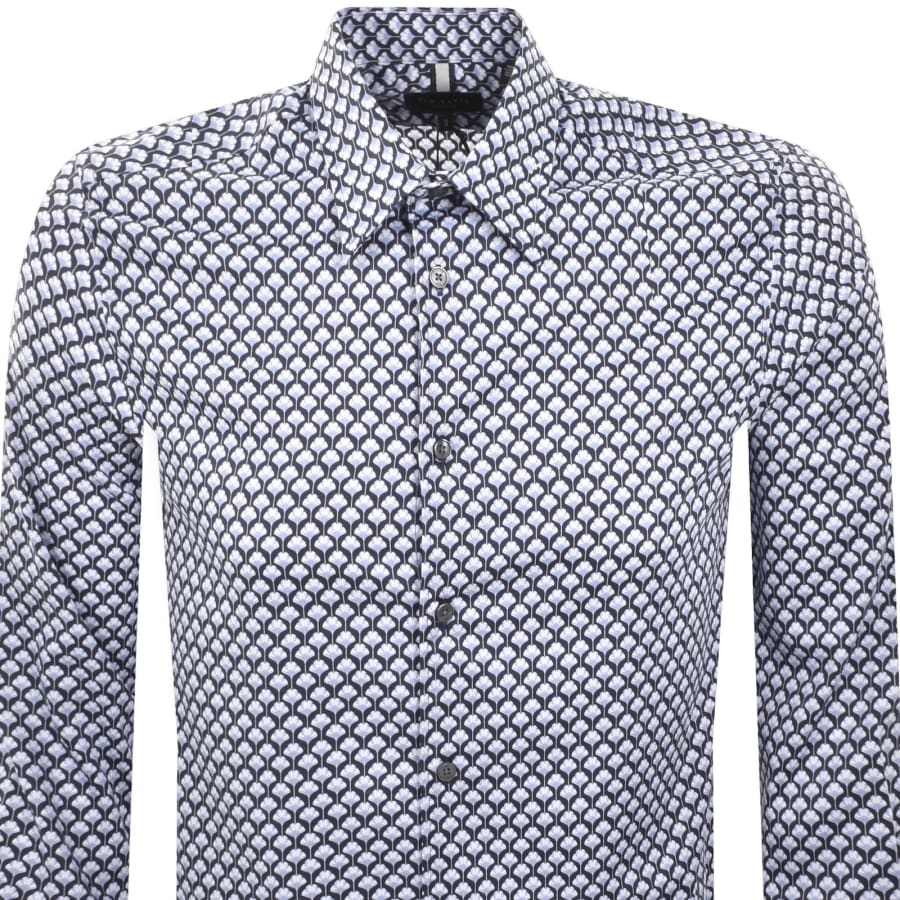 Image number 2 for Ted Baker Emmets Long Sleeve Shirt Blue