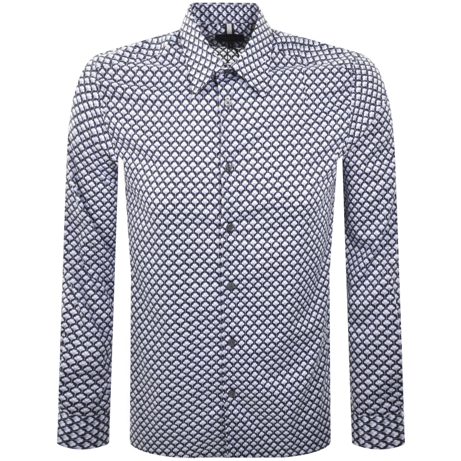 Image number 1 for Ted Baker Emmets Long Sleeve Shirt Blue