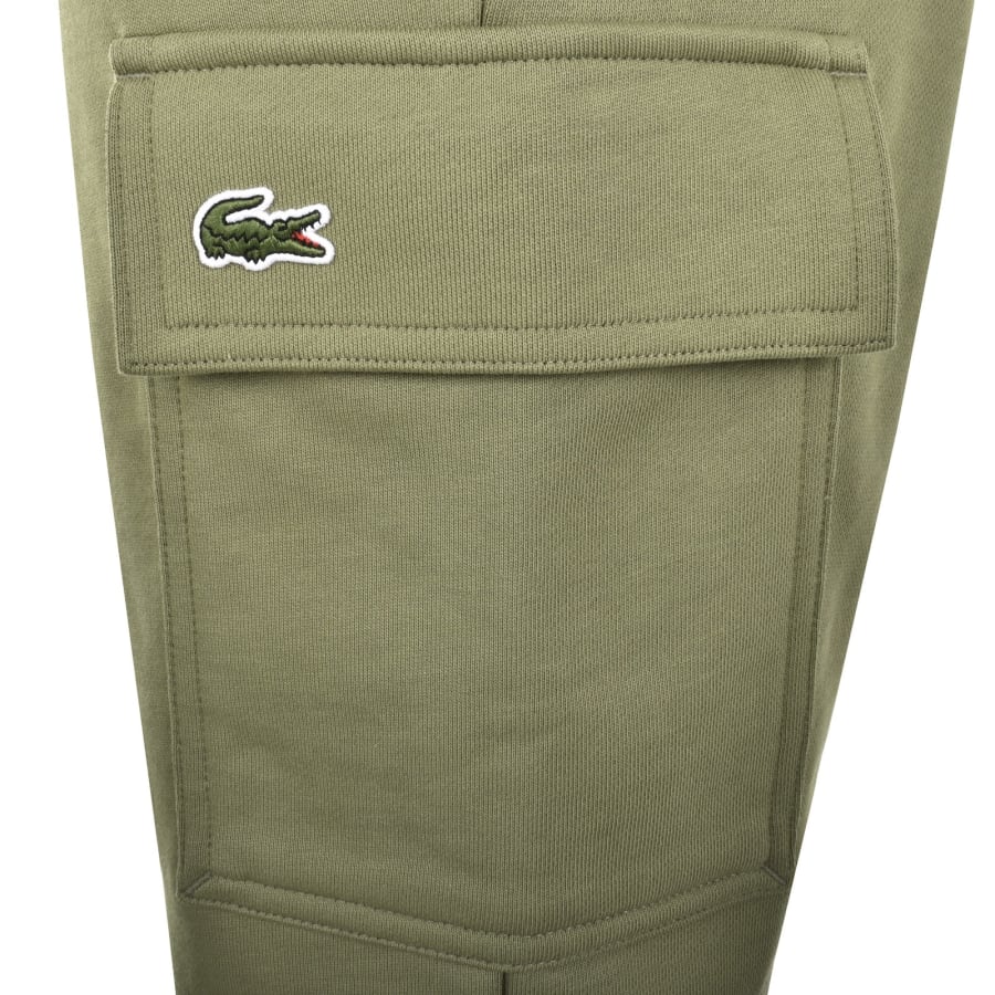 Image number 5 for Lacoste Jersey Cargo Shorts Green