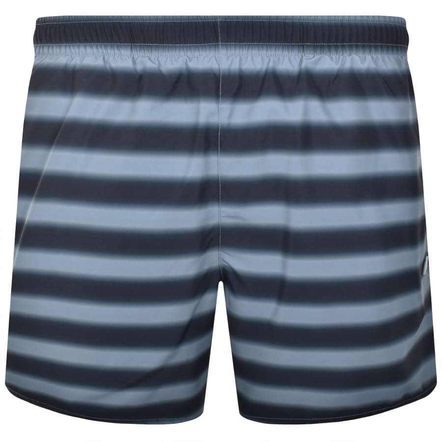 Image number 1 for Lacoste Stripe Swim Shorts Blue
