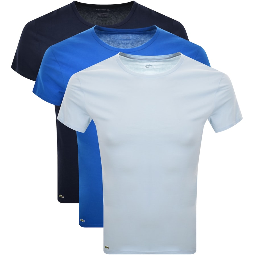 Image number 1 for Lacoste Slim Fit 3 Pack T Shirts