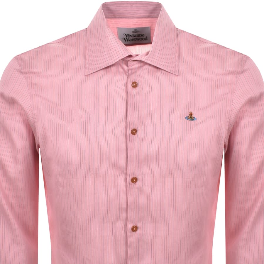 Image number 2 for Vivienne Westwood Ghost Stripe Shirt Pink