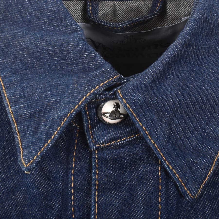 Image number 5 for Vivienne Westwood Worker Denim Jacket Blue