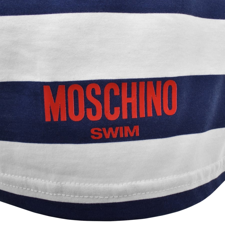 Image number 3 for Moschino Stripe T Shirt Blue