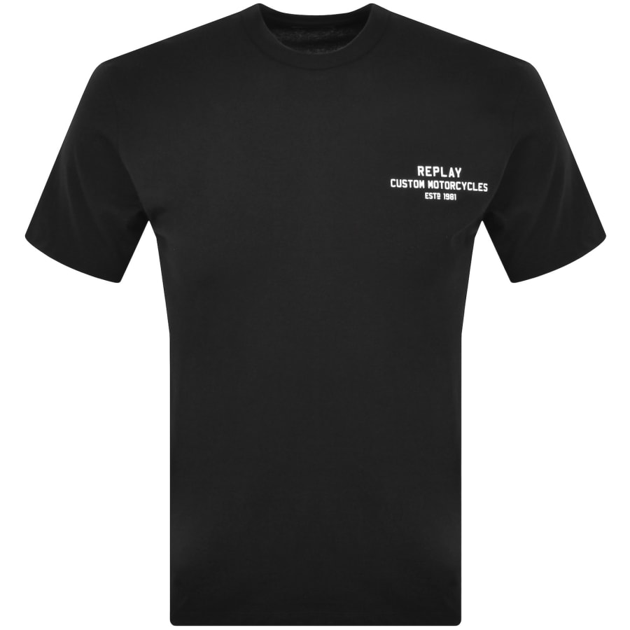 Image number 2 for Replay Logo T Shirt Black