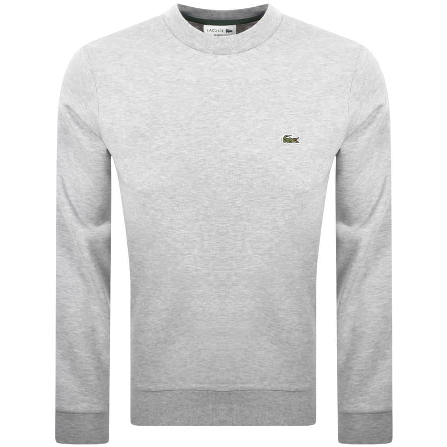 Image number 2 for Lacoste Crew Neck Tracksuit Grey