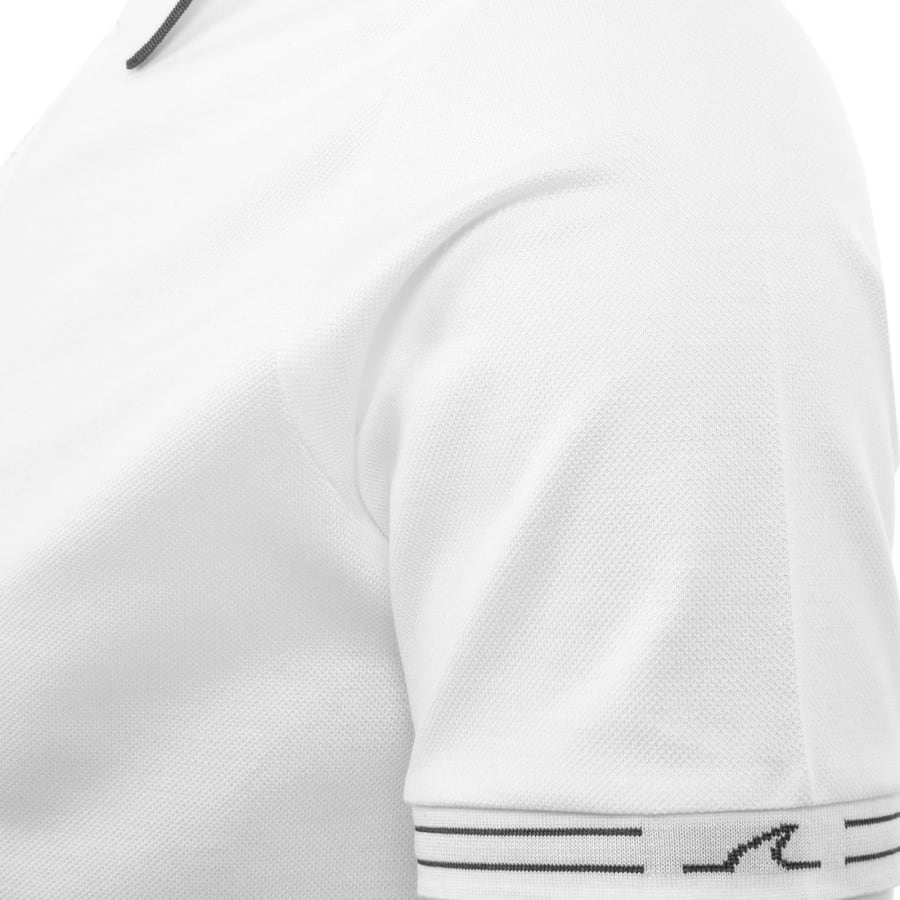 Image number 5 for Paul And Shark Contrast Trim Polo T Shirt White