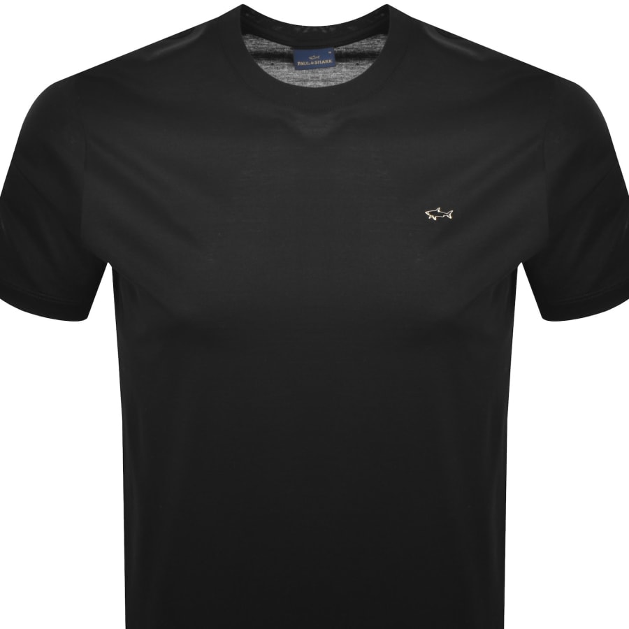Image number 2 for Paul And Shark Metal Logo T Shirt Black