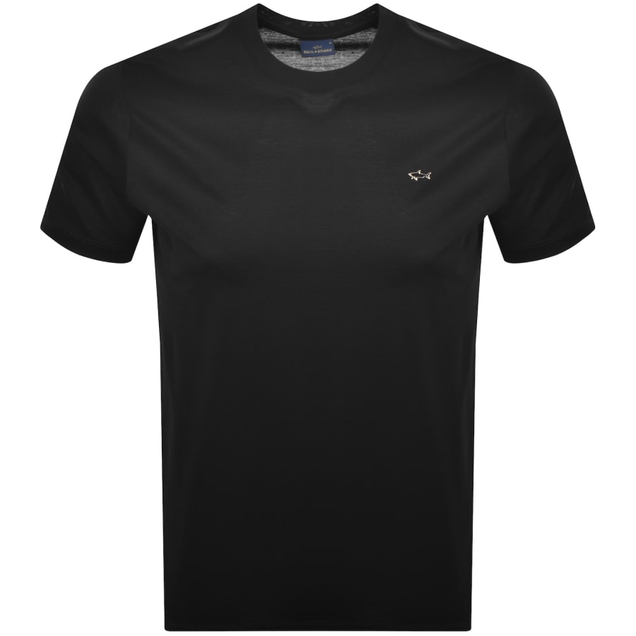 Image number 1 for Paul And Shark Metal Logo T Shirt Black