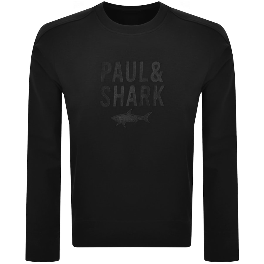 Image number 1 for Paul And Shark Logo Sweatshirt Black